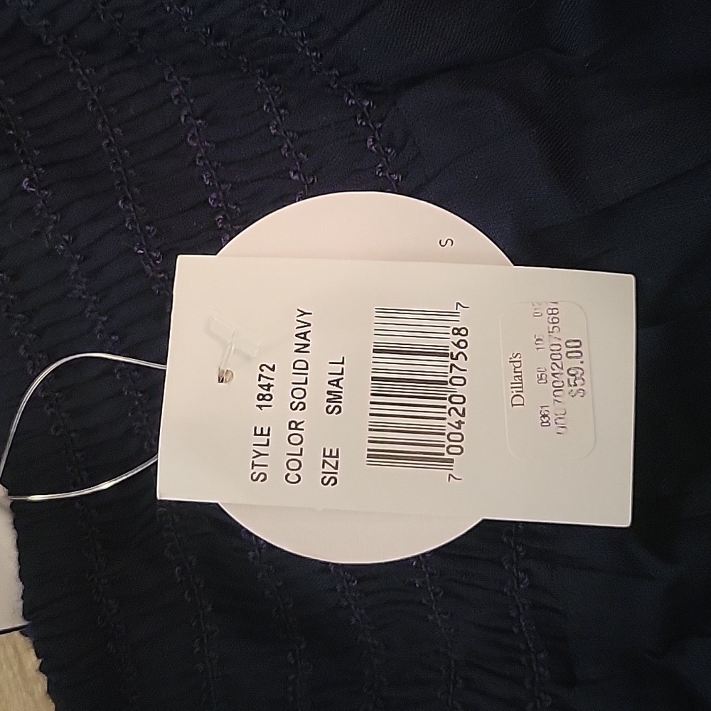Womens Patrons of Peace Small Navy Wide Leg Parts NWT - Picture 7 of 8